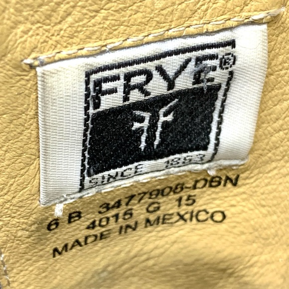 Frye Melissa Short Brown Leather Booties 6 Classic Equestrian Moto Bohemian - Picture 9 of 14